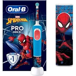 Дитяча електрична зубна щітка Oral-B Pro Kids Людина-Павук з футляром