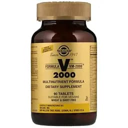 Мультивітаміни Solgar Formula VM-2000, 90 таблеток