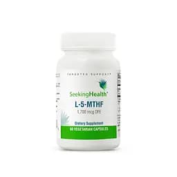 Фолат Seeking Health L-5-MTHF 1700 mcg DFE, 60 вегакапсул