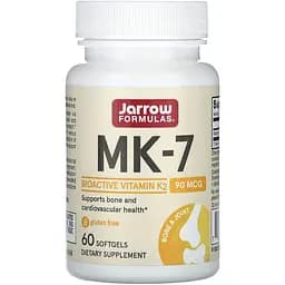 Вітамін К2 Jarrow Formulas Vitamin K2 as MK-7, 90 мкг 60 капсул