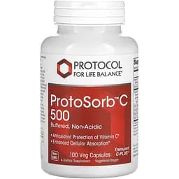 Вітамін С комплекс Protocol for Life Balance ProtoSorbC 500, 100 капсул