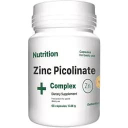 Витамины и минералы EntherMeal Zinc Picolinate Complex+ 60 капсул