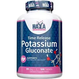 Вітаміни та мінерали Haya Labs Potassium Gluconate 99 мг 100 таблеток