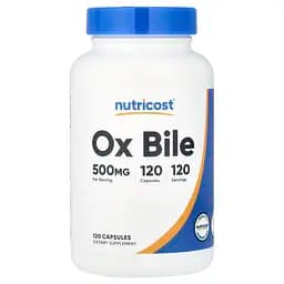 Бичача жовч Nutricost Ox Bile 500 мг 120 капсул