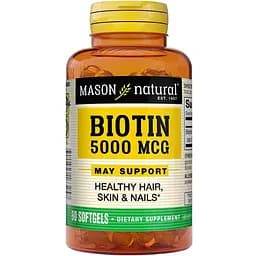Витамины и минералы Mason Natural Biotin 5000 мкг 60 капсул
