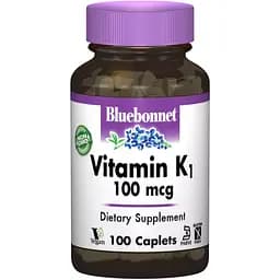 Витамин К1 Bluebonnet Nutrition 100 мкг 100 каплет