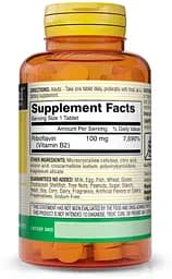 Вітаміни та мінерали Mason Natural Vitamin B2 100 mg, 100 таблеток - мініатюра 2