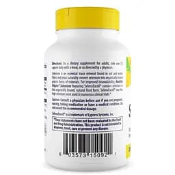 Селен Healthy Origins Selenium 200 mcg, 180 капсул для підтримки імунної системи - мініатюра 3