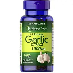 Натуральная добавка Puritan's Pride Odorless Garlic 1000 mg, 250 капсул