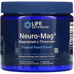 Магний L-Треонат Life Extension Neuro-Mag вкус тропического пунша 93.35 г (3.293 унции)