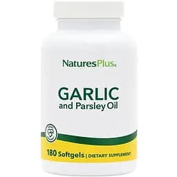 Натуральная добавка Natures Plus Garlic and Parsley Oil, 180 капсул