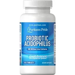 Пробіотики Puritan's Pride Probiotic Acidophilus 100 таблеток