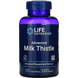 Силимарин Расторопша Life Extension European Milk Thistle 120 желатиновых капсул