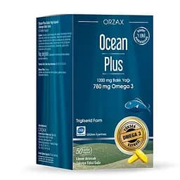 Омега-3 Orzax Ocean Plus лимон, 50 капсул для підтримки серця, мозку, суглобів та зору