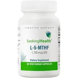 Метилфолат Seeking Health L-5-MTHF 60 вегетаріанських капсул