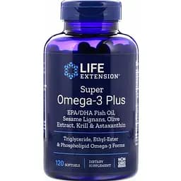 Омега-3 Life Extension Super Omega-3 Plus 120 капсул