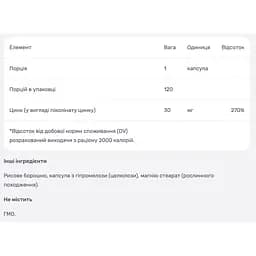 Цинк піколінат Nutricost 30 мг 120 капсул - мініатюра 4