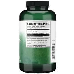 Яблучний оцет Swanson Apple Cider Vinegar High Potency 625 мг 180 капсул - мініатюра 2