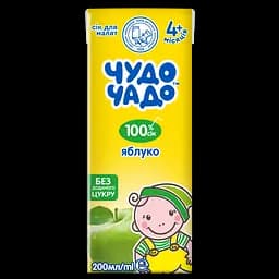 Сік Чудо-Чадо Яблучний, освітлений, 200 мл