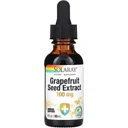 Екстракт насіння грейпфрута Solaray Grapefruit Seed Extract 100 мг 30 мл