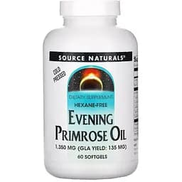 Олія примули вечірньої Source Naturals 1350 мг 60 желатинових капсул
