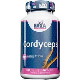 Экстракт грибного кордицепса Haya labs Cordyceps 500 мг 60 капсул (820262)