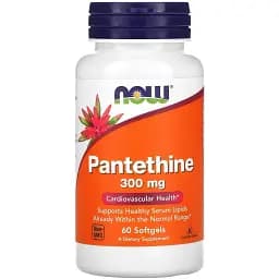 Пантетин Now Foods Pantethine 300 мг 60 капсул