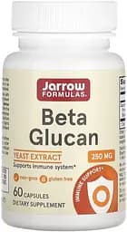 Натуральна добавка Jarrow Formulas Beta Glucan 250 mg, 60 капсул ТЕРМІН 02.25