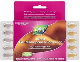 Натуральна добавка Nature's Way AM/PM PeriMenopause Formula, 60 таблеток