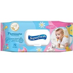 Вологі серветки Superfresh Вaby Сhamomile 72 шт.