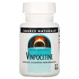 Вінпоцетин Source Naturals Vinpocetine 10 mg, 60 таблеток для покращення кровообігу мозку
