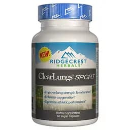 Комплекс для підтримки легенів RidgeCrest Herbals Clear Lungs 60 гелевих капсул