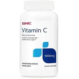 Витамин C GNC Vitamin C 1000 mg with Citrus Bioflavonoids, 180 вегакапсул с цитрусовыми биофлавоноидами