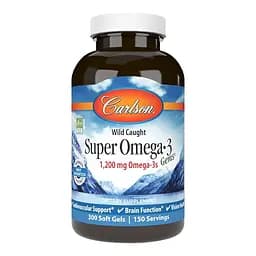 Жирні кислоти Carlson Labs Wild Caught Super Omega-3 Gems 1200 mg 300 капсул