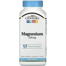 Магній 21st Century Magnesium 250 mg 250 таблеток - мініатюра 1