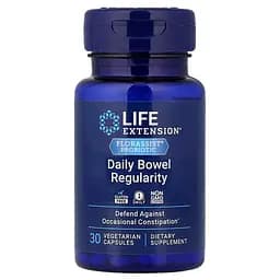 Пробіотики і пребіотики Life Extension Florassist Probiotic Daily Bowel Regularity, 30 вегакапсул - мініатюра 1