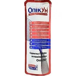 Повязка гелевая антимикробная 20 x 20 см ОпікУн №1 (51-070-IS)