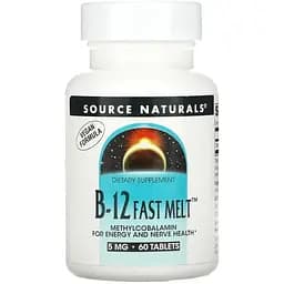 Вітамін В12 Source Naturals Methylcobalamin 5 мг 60 швидкорозчинних таблеток