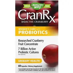 Натуральна добавка Nature's Way CranRx Women's Care with Probiotics, 60 капсул