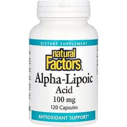 Альфа-липоевая кислота Natural Factors Alpha-Lipoic Acid 100 мг 120 капсул