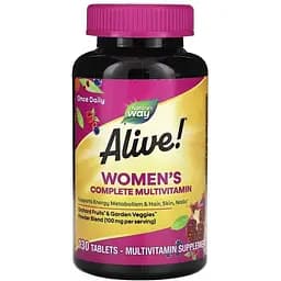Комплекс для здоров'я жінок Nature's Way Alive! Women's Complete Multivitamin, 130 таблеток