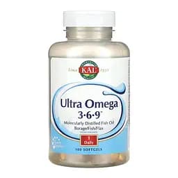 Риб'ячий жир та омега KAL Ultra Omega 3 6 9 100 капсул