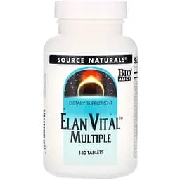Мультивітаміни Source Naturals Elan Vital Multiple 180 таблеток