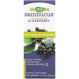 Чорна бузина Nature's Way Sambucus органік 120 мл - мініатюра 2