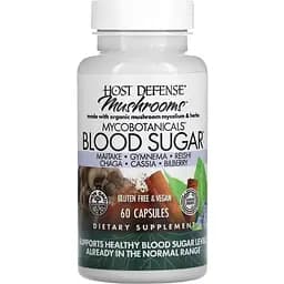 Гриби для нормалізації рівня цукру Fungi Perfecti MycoBotanicals Blood Sugar 60 капсул