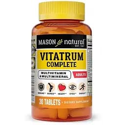 Повний комплекс мультивітамінів і мінералів Mason Natural 30 таблеток