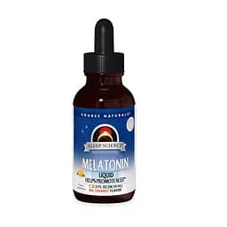 Натуральна добавка Source Naturals Sleep Science Melatonin, 59 мл - Лимон