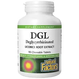 Екстракт солодки Natural Factors DGL 400 мг 90 таблеток