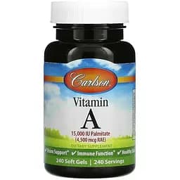 Витамины и минералы Carlson Labs Vitamin A 15000 IU 240 капсул