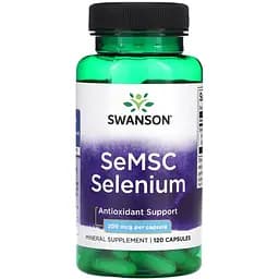 Селен Swanson SeMSC Selenium 200 mcg 120 капсул